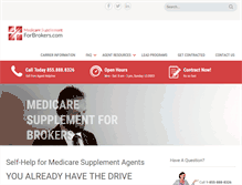 Tablet Screenshot of medsuppforbrokers.com